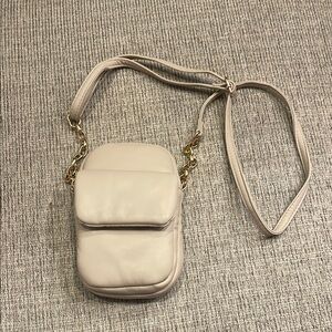 Elegant Cream Crossbody Bag